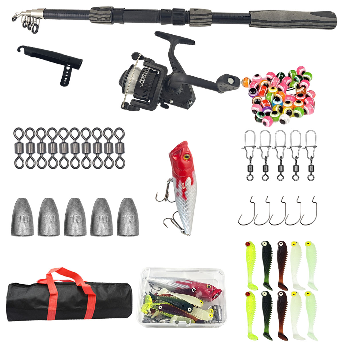 Fishing Rod Combo - Kit Canna da Pesca Telescopica Portatile